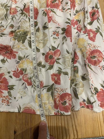 Vintage Debenhams Floral Cottage Core Midi Skirt High Waisted Size 8 12 W26 90s - Picture 7 of 7